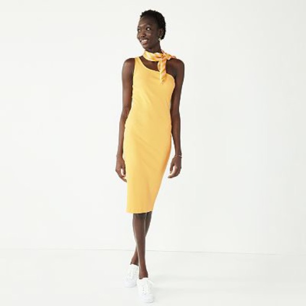 NEW Women's Nine West One-Shoulder Bodycon Dress